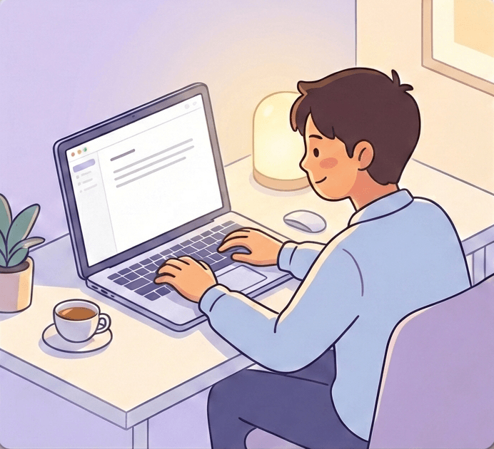 깔끔한 에디터 UI